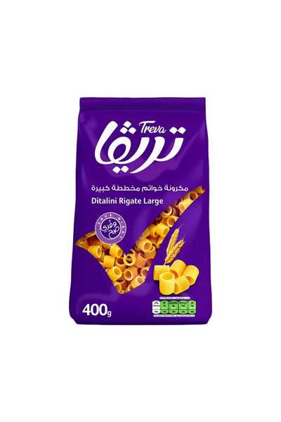 Treva Large Striped Ring Pasta 400g