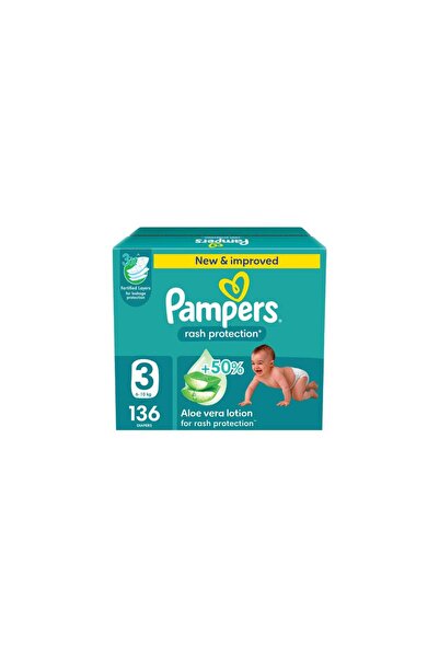 Pampers علبة تحتوي على 3 حزم من حفاضات جامبو، 100 قطعة