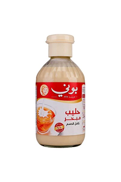 Boni حليب مبخر كامل الدسم، زجاجة 340 مل