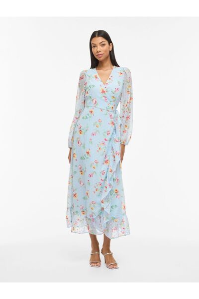 VILA Maxikleid Langarm