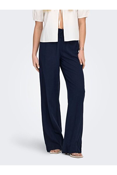 ONLY Hose ONLGOA Gerade geschnitten Leinen Hose