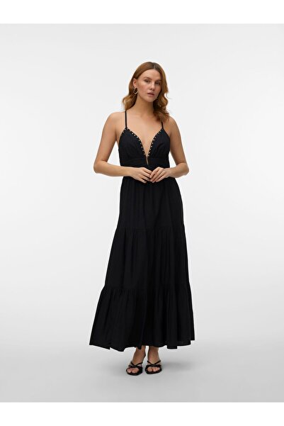 Vero Moda Kleid VMHEATHER Langes Kleid