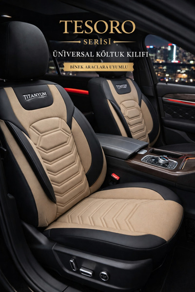 TROBUS Universal - Tesoro Series Linen Sofa Cover (Front+Back) - Beige