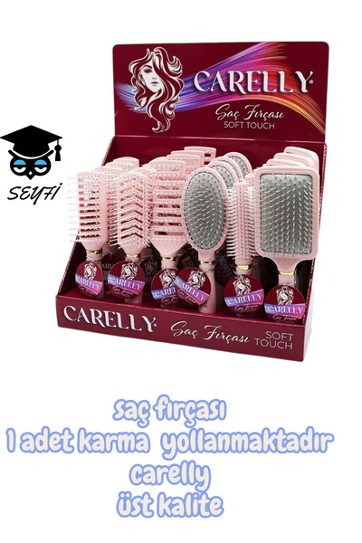 SEYFİKİRTASİYE Hair Brush 1 Piece Mixed Flow Hairbrush Carelly Top Quality So...