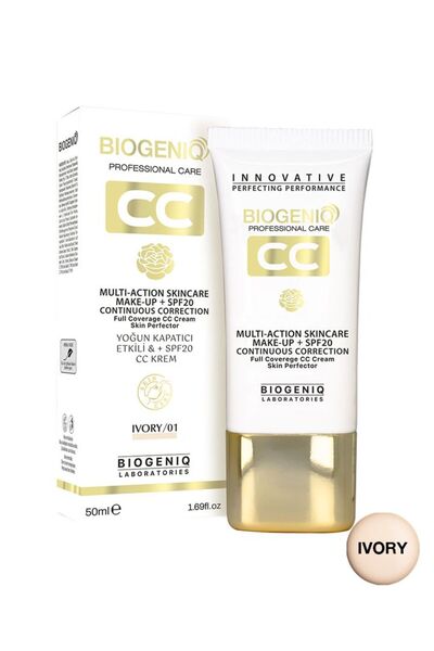 Biogeniq CC Cream 01 Nemlendirici Renk Eşitleyici CC Krem Tüm Ciltler İçin