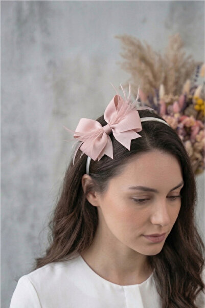 Massaltay Κορώνα εγκυμοσύνης με φτερά και λεπτομέρεια φιόγκου, Κορώνα νύφης γ...