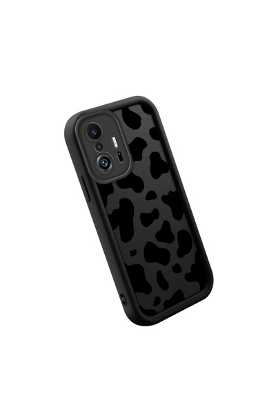 SLIMFELT حافظة سوداء بنمط نمر عالية الجودة متوافقة مع هاتف Mi 11T Pro/Mi 11T