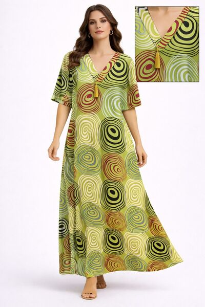 AYOUSH Women's Summer Robe, Short Sleeve, Soft and Light Fabric (Viscose), Si...