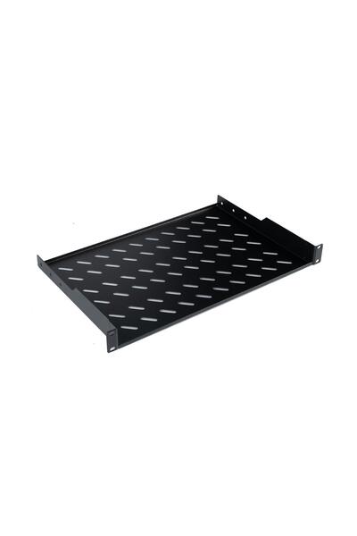 Lande رف منزلق مقاس 19 بوصة 1U - أسود