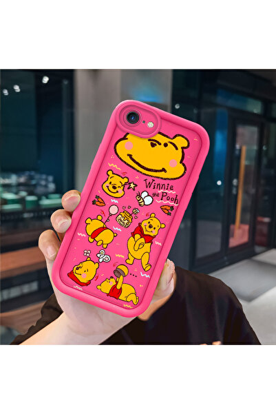 ucuc حافظة سيليكون باللون الأحمر الوردي متوافقة مع هاتف iPhone 7/8/SE 2020 20...