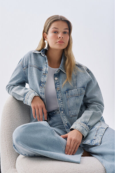 Mudo CEPLİ OVERSIZE JEAN CEKET