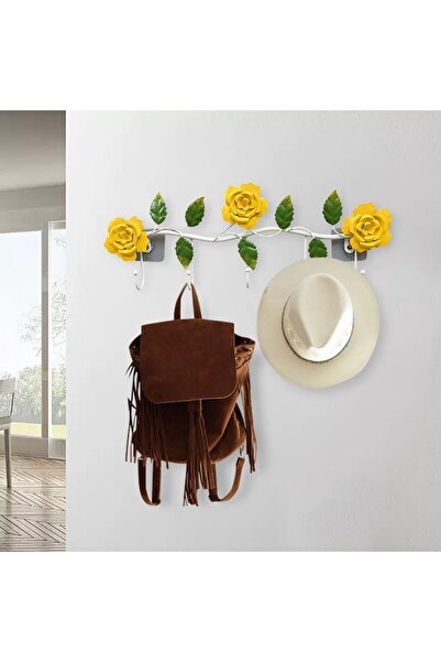 Arabest خطافات زخرفية، حامل مفاتيح على شكل زهرة، خطاف معدني، خطاف حديدي إبداع...