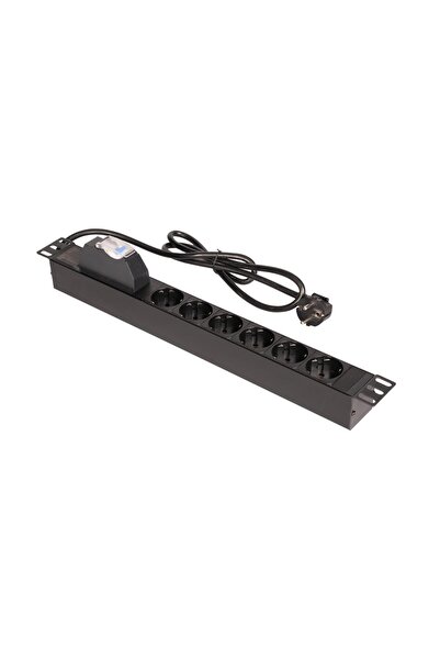 Lande مقبس كهربائي بـ 6 مفاتيح لخزانة مقاس 19 بوصة - PDU من الألومنيوم