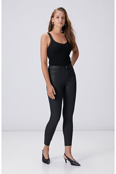 Network Siyah Kaplamalı Skinny Kalıp Denim Pantolon