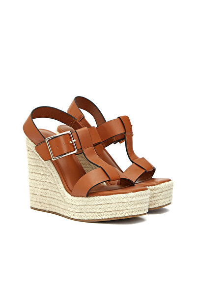 Network Taba Toka Detaylı Kadın Deri Sandalet