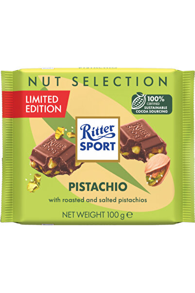 Ritter Sport Antep Fıstıklı Sütlü Çikolata 100 gr