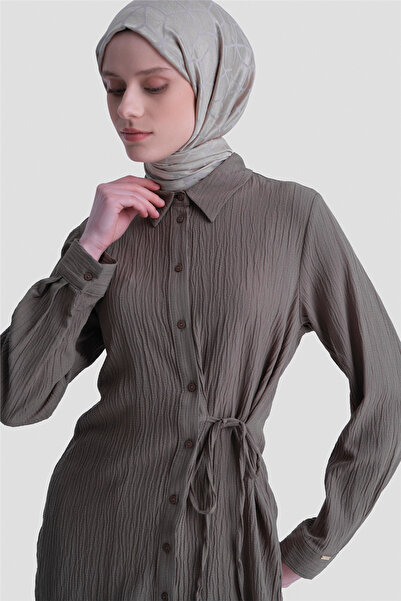 Armine Bağlama Detaylı Takım Vizon