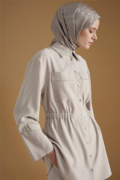 Armine Modal Karışımlı Taş Detaylı Tunik Taş