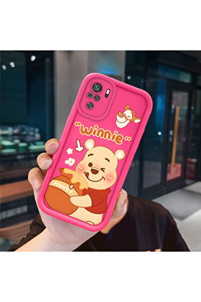 ucuc Redmi Note 10 4G/Note 10S Compatible Pink Red Silicone Case Shockproof C...