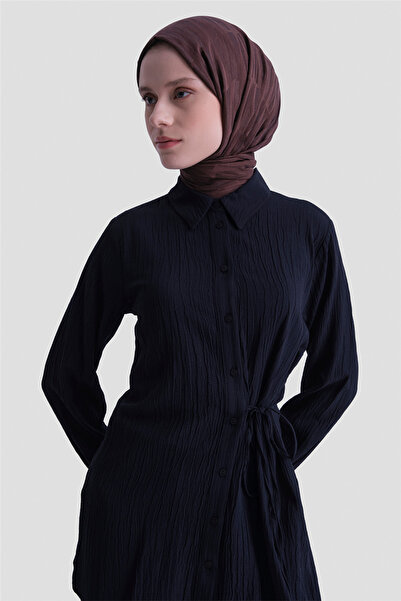 Armine Bağlama Detaylı Takım Lacivert