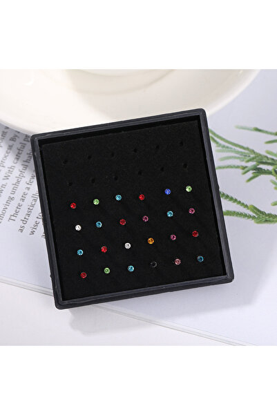 Choice1 Nose Rings & Studs colorful 24pcs/box Crystal Nose Ring Studs Fashion...