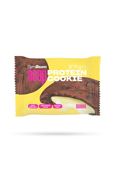 GymBeam ASAP Prăjitură Proteică, 70 g, banană