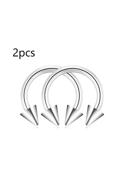 Choice10 14G 1.6x8mm C 2Pcs 14G 16G 20G Horseshoe Septum Rings Surgical Steel...