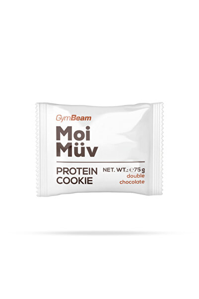 GymBeam MoiMüv Protein Cookie, 75 g, ciocolată dublă