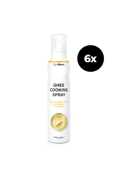 GymBeam Spray de gătit cu ghee, 6 x 200 ml