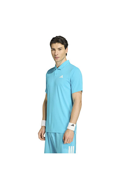adidas Tricou albastru cu guler polo pentru bărbați Club Tennis
