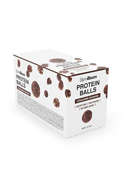 GymBeam Protein Balls, 10 x 45 g, chocolate brownie