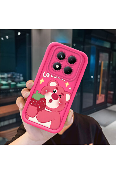 ucuc Redmi Note 14 Pro Plus+ 5g Compatible Pink Red Silicone Case Shockproof ...