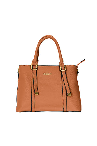 PARAJOHN Women's PU Leather Handbag Elegant Tote Shoulder Bag with Gold Details