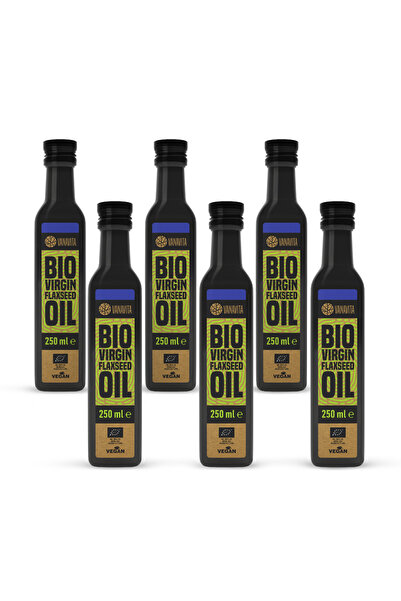 GymBeam Ulei de semințe de in BIO, 6 x 250 ml