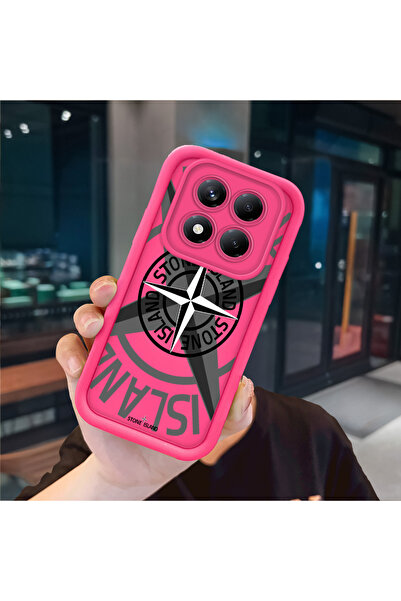 ucuc Redmi Note 14 Pro Plus+ 5g Compatible Pink Red Silicone Case Shockproof ...