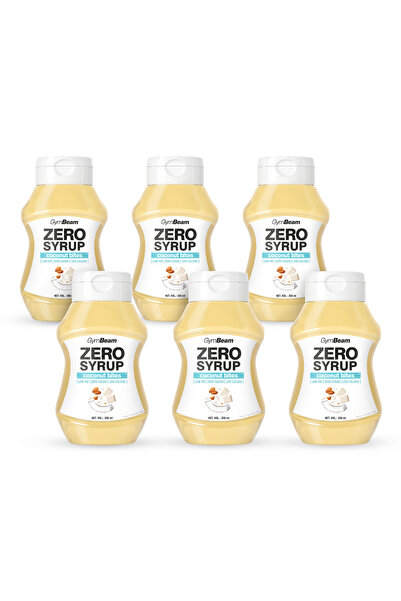 GymBeam ZERO SIROP Bucățele de cocos, 6 x 350 ml