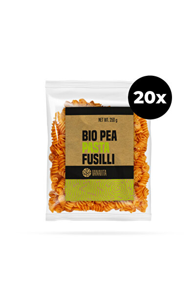 GymBeam Paste BIO din mazăre - Fusilli, 20 x 250 g