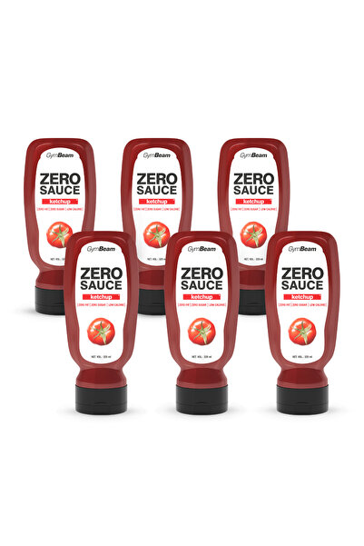 GymBeam ZERO SAUCE Ketchup, 20 x 2,8 g 6 x 320 ml
