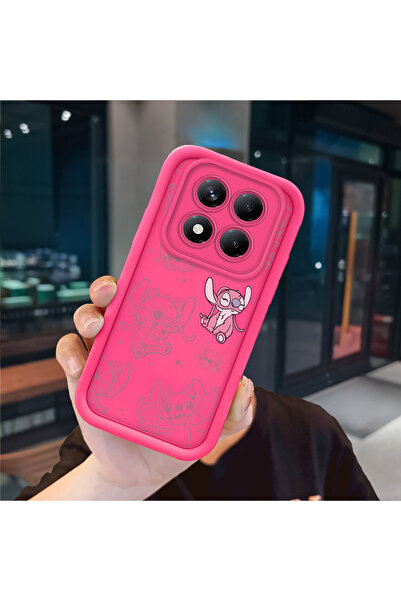 ucuc Redmi Note 14 Pro Plus+ 5g Compatible Pink Red Silicone Case Shockproof ...