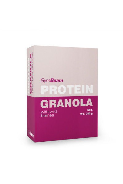 GymBeam Granola Proteică cu Fructe de Pădure, 300 g
