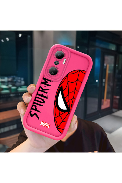 ucuc حافظة من السيليكون باللون الأحمر الوردي متوافقة مع هاتف Infinix Hot 20 4...