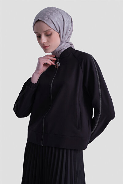 Armine Bomber Ceketli Takım Siyah