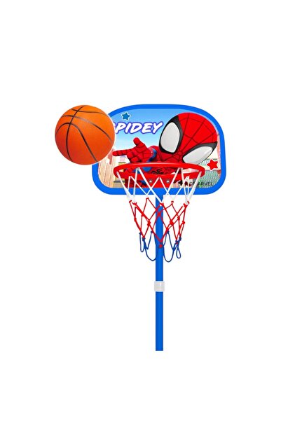 SPIDERMAN Σετ μπάσκετ με μπάλα και αντλία, ρυθμιζόμενο καλάθι, ρυθμιζόμενο ύψ...