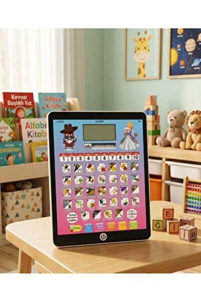 Tıfıl Toys Sesli Pilli 100 Fonksiyonlu 2in1 Eğitici Tablet Türkçe & İngilizce...
