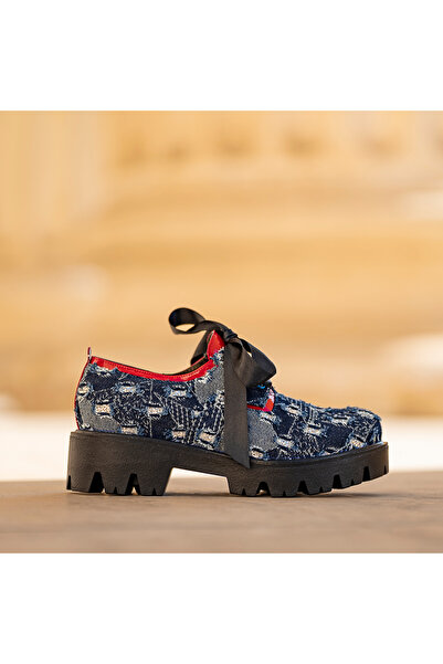 CONDUR by alexandru Pantofi de damă cu șireturi Renate Denim - 38