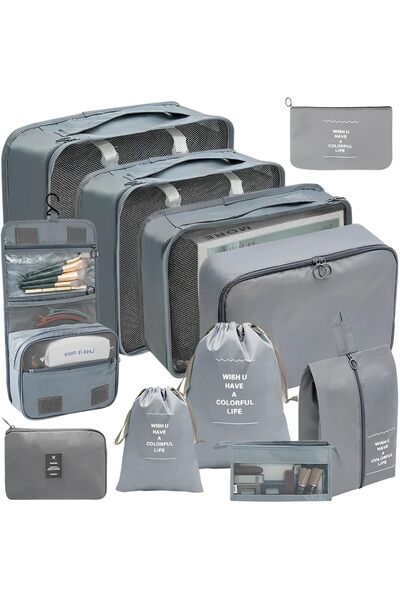 Arabest 11 PCS luggage set, lightweight travel essential bag, comes with a la...