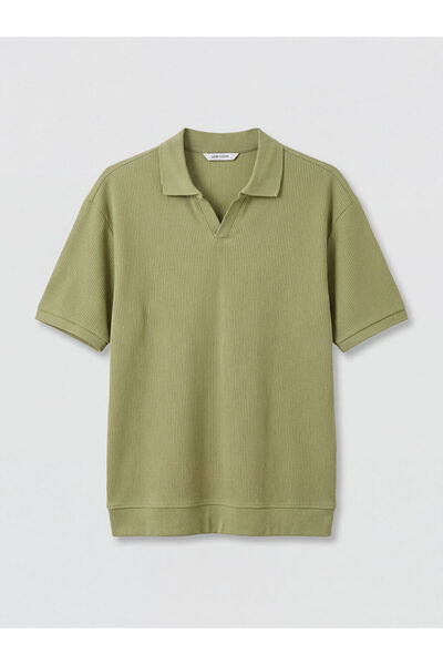 LC Waikiki Green polo collar men's t-shirt from gulis clothing