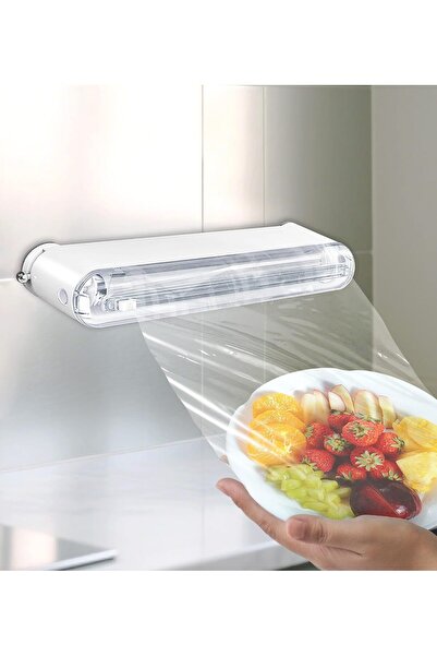 Arabest موزع غلاف بلاستيكي مع قاطع، موزع غشاء لاصق قابل لإعادة الاستخدام، مع ...