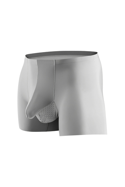 L&Wen ملابس داخلية رجالية بوكسر قصير عالي المرونة من الحرير الجليدي، مقاس XXL...