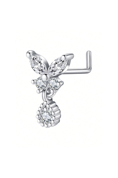 Choice5 5 20G 0.8x7mm Face Nose Rings & Studs Geometric 20G Dangle Nose Rings...